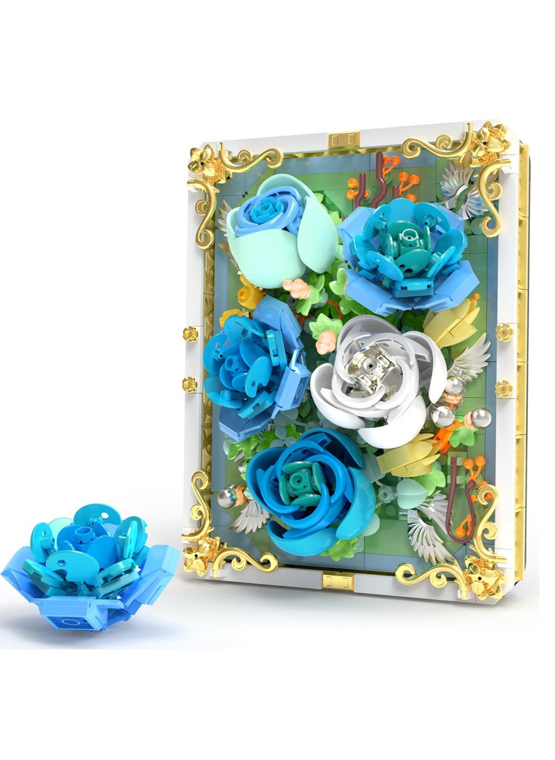 Excefore Flowers Toys Building Sets for Adults, Home Office Décor Flower Frame Art Wall Building Toys, Mother's Day, or Valentines Day Gifts Idea for Adults and Kids  - Image 1