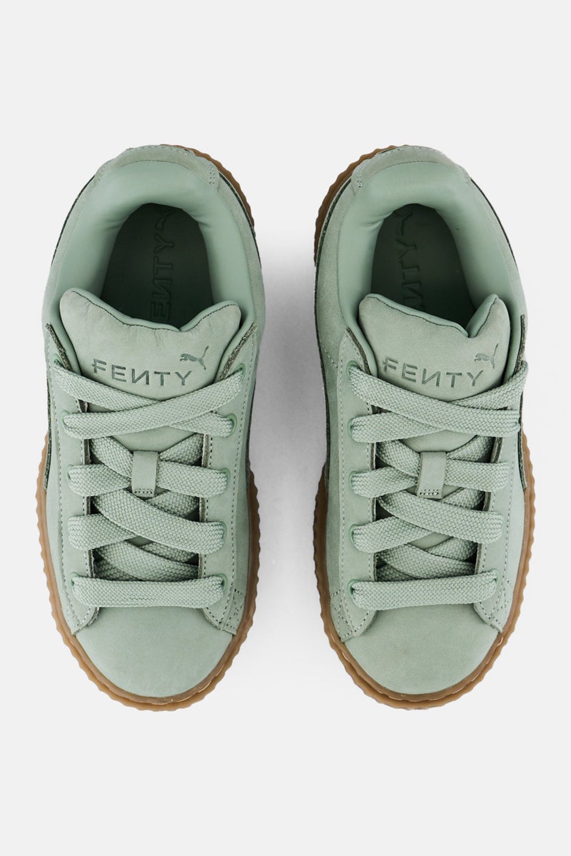 Puma x Fenty Kids Boy Creeper Phatty Nubuck Lace Up Outdoor Shoes, Slate Green - Image 2