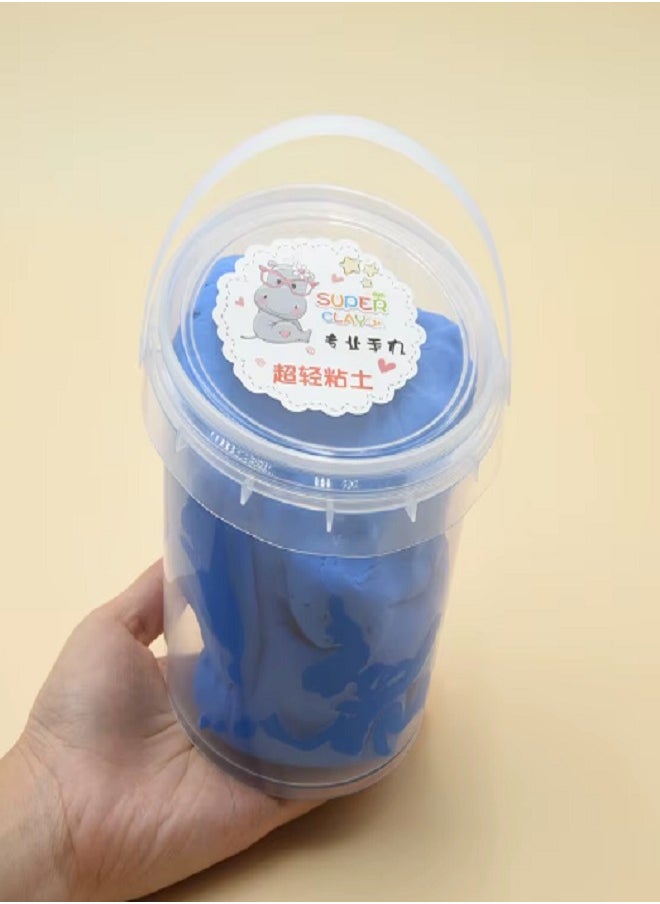 DIY Crafts 150g Ultra-light Clay Barreled Children's Manual Intellectual, Relief Soft Color Clay DIY Children's Education and Learning Toys (Navy Blue)  - Image 3