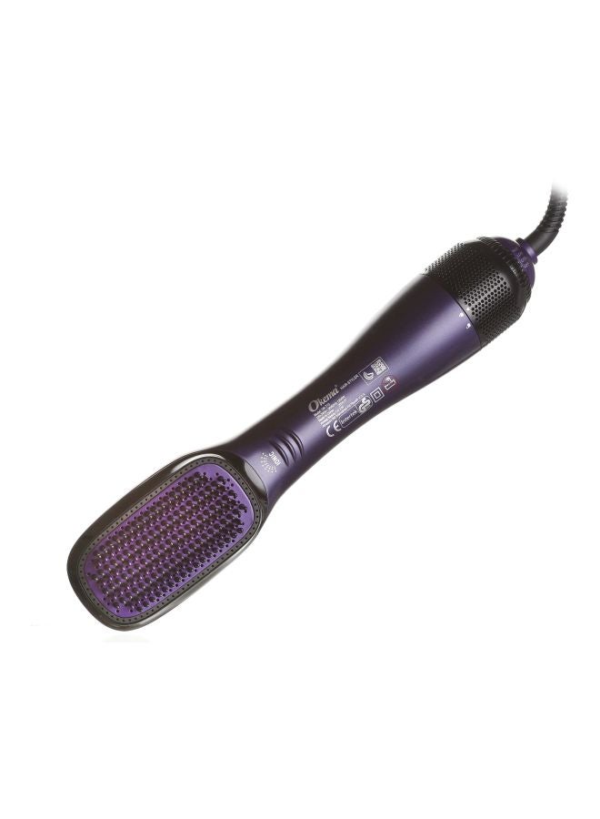 Okema 2-In-1 Hair Styling Brush Purple/Black 20cm - Image 1