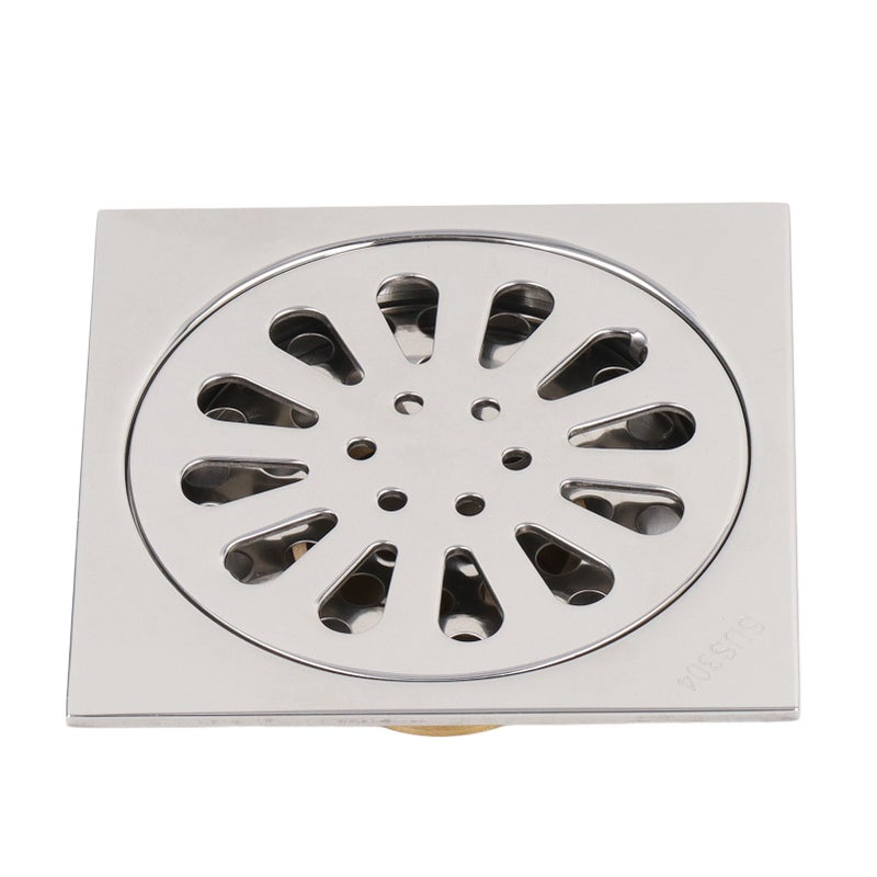 Deodorant Floor Drain Electroplating Copper Stainless Steel Insect Prevention Fast Drainage for Bathroom Washing Machine - Image 2