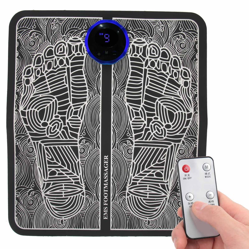 EMS Foot Massager Electric Massage Pad Muscle Stimulator Remote Control Shaping Leg Cushion - Image 3