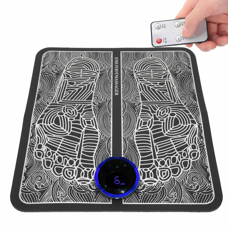EMS Foot Massager Electric Massage Pad Muscle Stimulator Remote Control Shaping Leg Cushion - Image 4