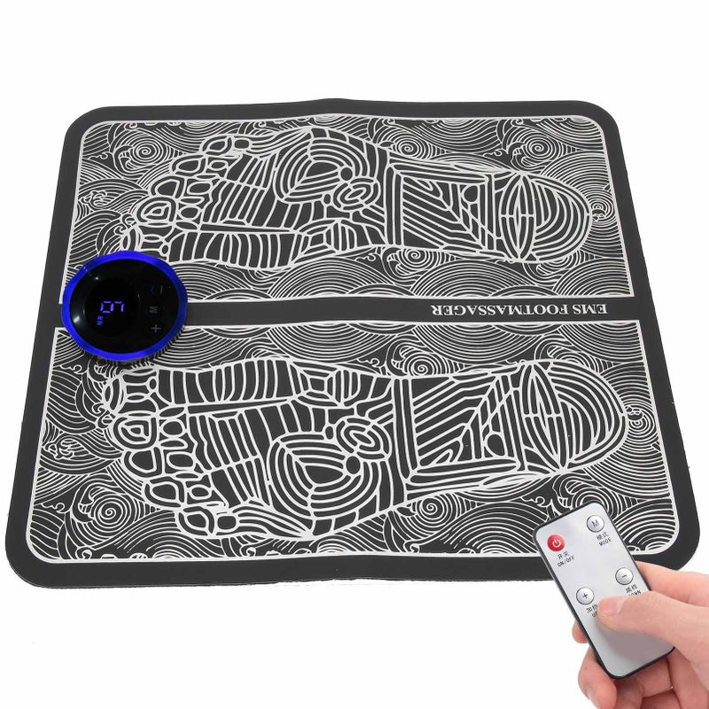 EMS Foot Massager Electric Massage Pad Muscle Stimulator Remote Control Shaping Leg Cushion - Image 2