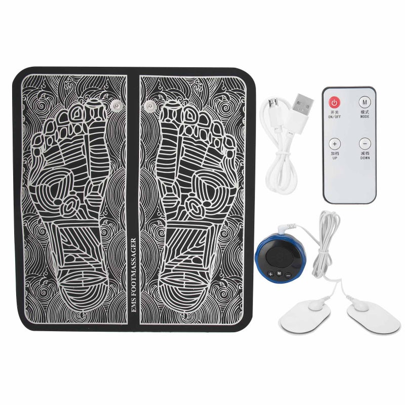 EMS Foot Massager Electric Massage Pad Muscle Stimulator Remote Control Shaping Leg Cushion - Image 1