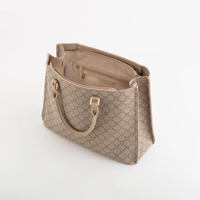 كاربيزا Women's Handbag Diana Taupe/Light Taupe