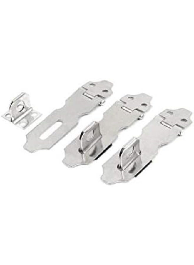 نيوجيرسي مشبك NJM هاسب بطول 2 بوصة من الكروم لقفل باب أو صندوق الإضاءة، 3 قطع - Image 1