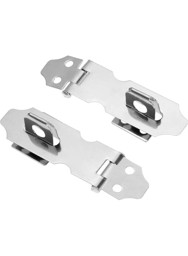 نيوجيرسي مشبك NJM هاسب بطول 2 بوصة من الكروم لقفل باب أو صندوق الإضاءة، 3 قطع - Image 2