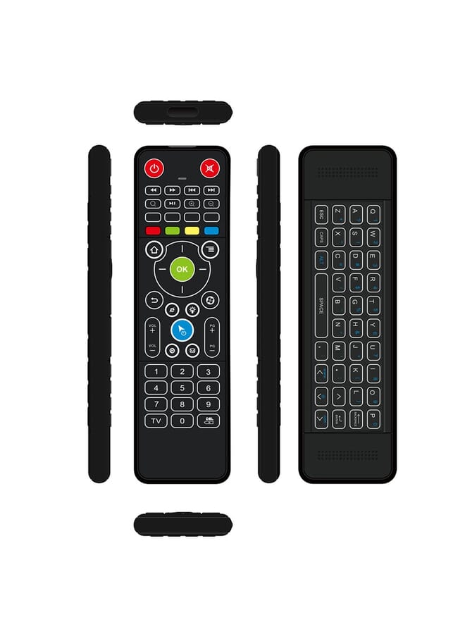HuHa Tz18 Air Mouse Wireless Mini Keyboard Remote Control For Android Tv Box Smart Tv Pc Notebook Laptop Black  - Image 2