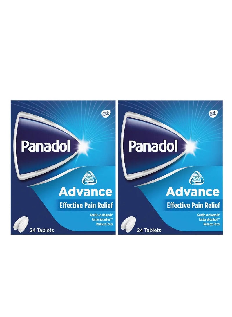 Panadol Pack Of 2 Advance 500 Tablets 24  - Image 1