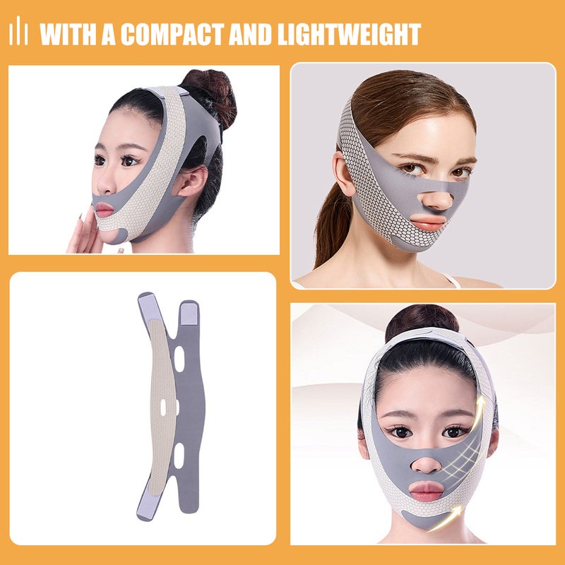 2pcs V-Shaped Sculpting Lift Shaping Jaw Contours Line Artifact Double Chin Device for Men Women - Image 2