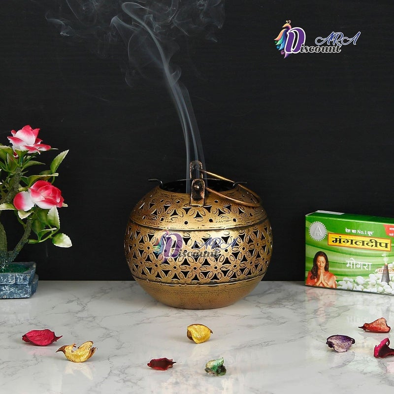Discount ARA Antique Dhoop Stand for Home Decor Antique Finished Incense Dhoop Holder