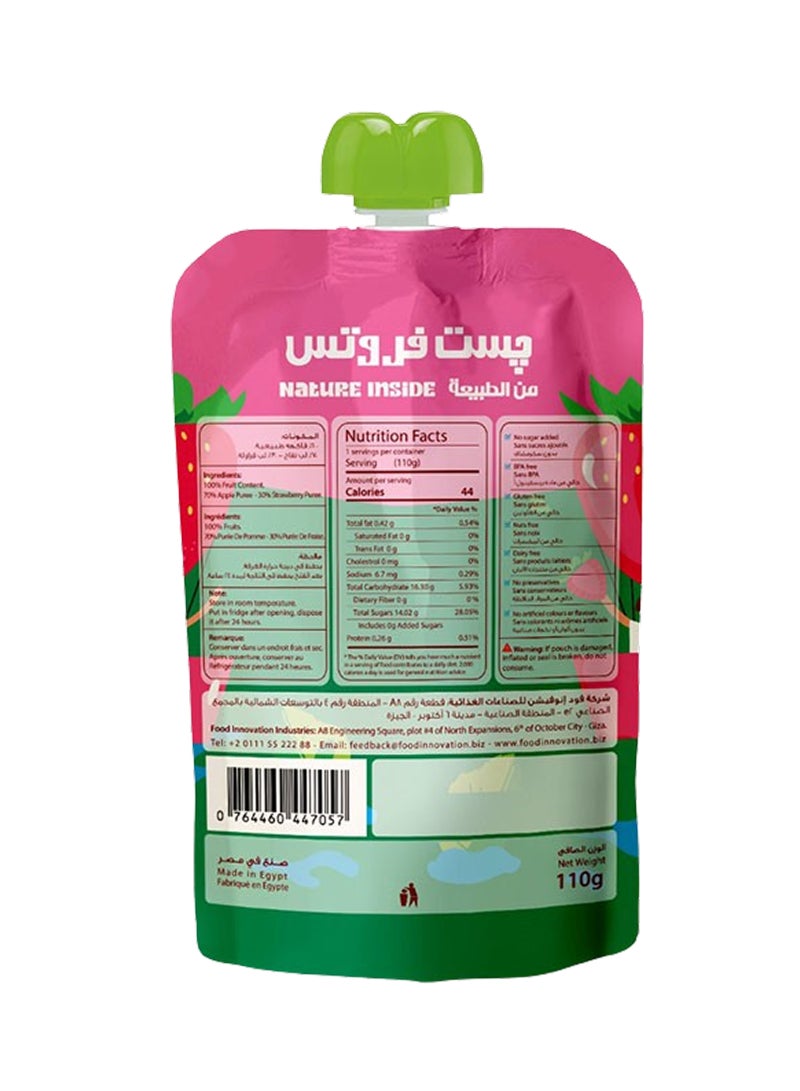 just fruits Apple And Strawberry Puree 110g - Image 2