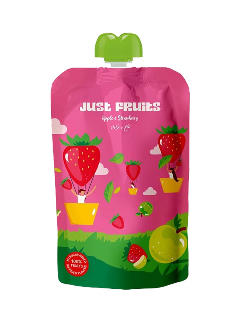just fruits Apple And Strawberry Puree 110g - Image 1