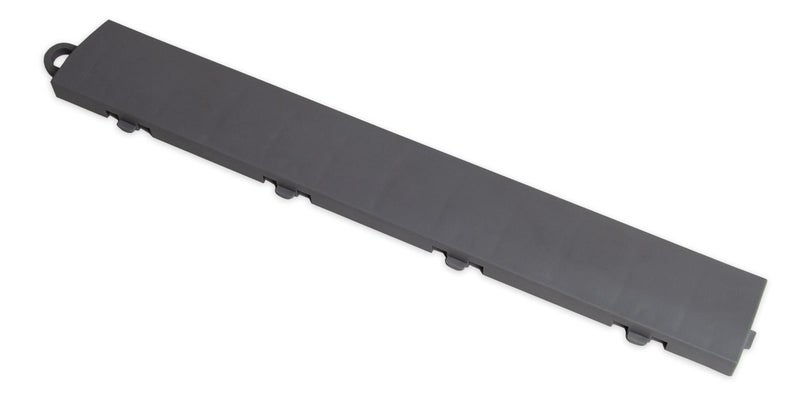 Big Floors Garage Floor Transition Edge, Interlocking Modular Garage Floor Edging Compatible with RaceDeck, GarageTrac & GarageDeck Tiles (Male, 11 Pack, Graphite) - Image 2