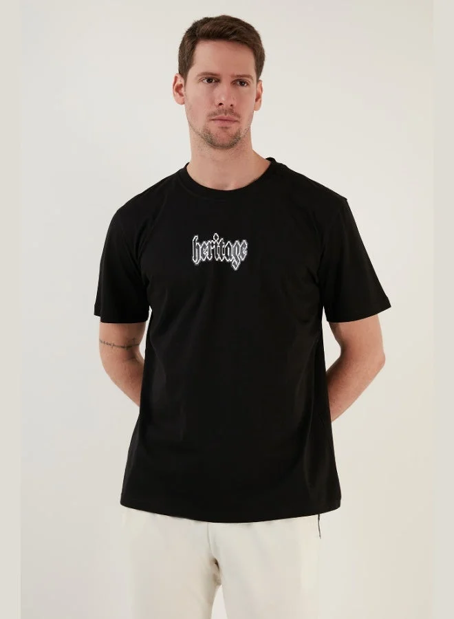 Buratti  Buratti 100% Cotton Relaxed Fit Crew Neck T Shirt Men's T SHIRT 5902637 for Men | Best Price UAE