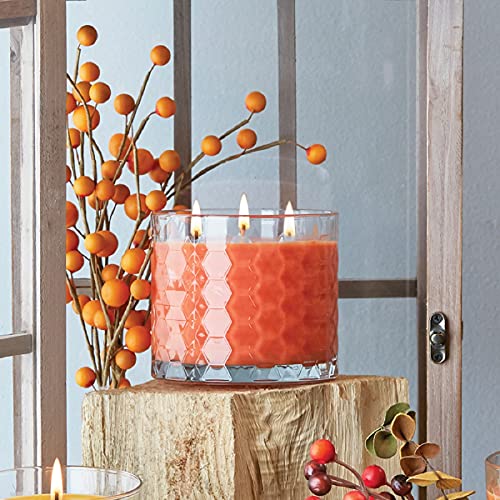 Root Candles Fall Scented Candles Honeycomb Glass Premium 3-Wick Handcrafted Beeswax Blend Candle, 12-Ounce, Pumpkin Spice - Image 5