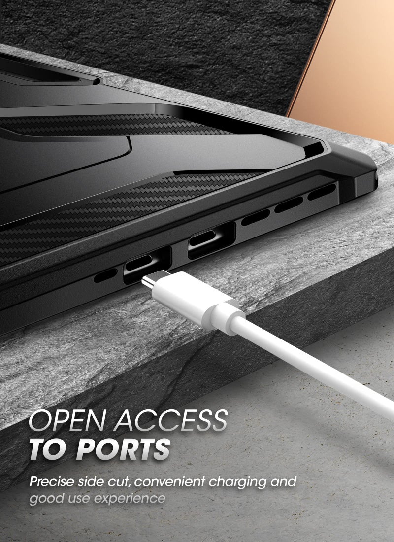 SupCase حافظة SUPCASE لجهاز Microsoft Surface Pro 11 مع حامل (يونيكورن بيتل برو)، [حامل قلم] [حماية عسكرية المستوى] غلاف لوحي ثقيل ومتين لجهاز Surface Pro 11 / Pro 10 / Pro 9، أسود - Image 4