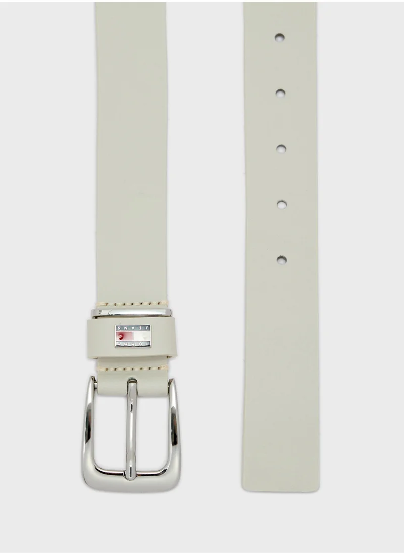 تومي جينز Logo Detail Allocated Buckle Hole Belt