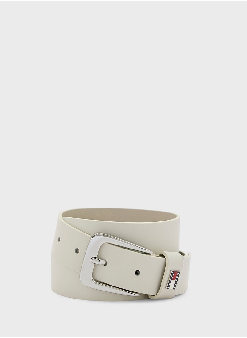 TOMMY JEANS Logo Detail Allocated Buckle Hole Belt  - Image 1