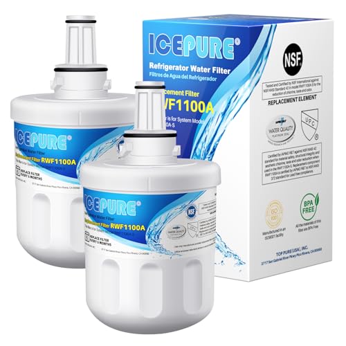 ICEPURE DA29-00003G Refrigerator Water Filter Replacement for Samsung DA29-00003B DA29-00003A DA29-00003D, Aqua-Pure Plus HAFCU1 RSG257AARS RFG237AARS RFG297AARS RS22HDHPNSR WF289 WSS-1 RWF1100A 2PACK - Image 1