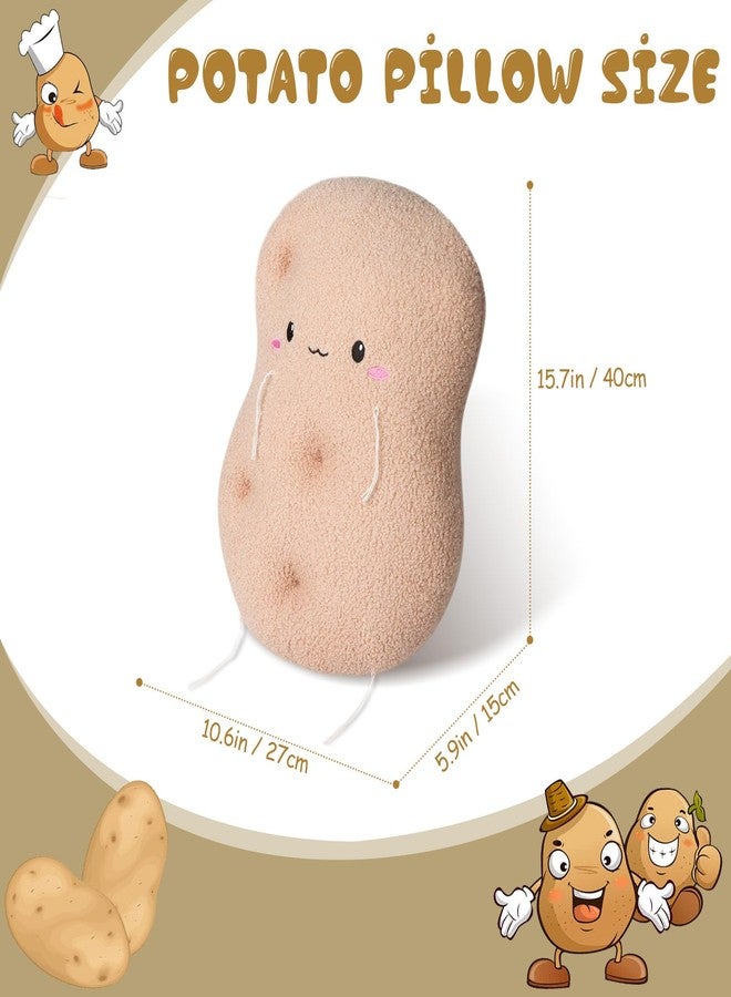 Marble Empire Potato Pillow Plush Toy Kawaii Stuffed Food Plushie Soft Decorative Throw Pillows 15.7" - Image 3
