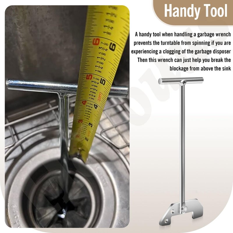 Haiouus Garbage Disposer Unjamming Wrench Compatible With M-oen Garbage Disposals Garbage Disposal Wrench for Dislodge Jams or Clutter From Above The Sink - Image 5