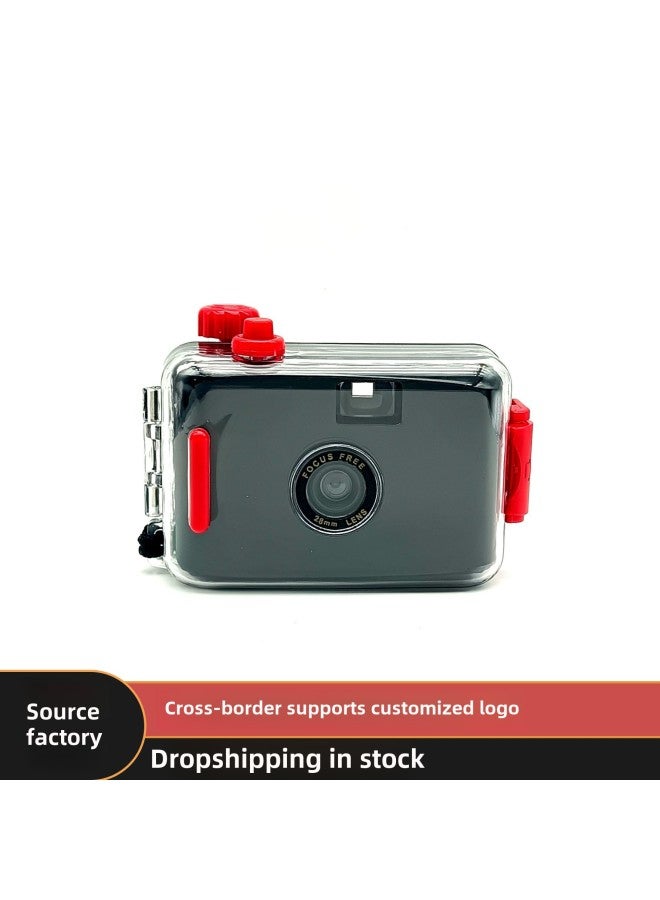 Source Manufacturer 135 Retro Film Film Fool Underwater Waterproof Diving Non-polaroid Camera Customization *made In Stock-Color:Black Red Shell  - Image 3