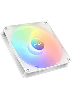 NZXT F140 RGB Core 140mm Hub-Mounted RGB Fan, Sublime RGB Lighting, Up to 1500 RPM Speed, 90.79 CFM, Fluid Dynamic Bearing, 8 LEDs, Superior Heat Dissipation, Single Pack, White | RF-C14SF-W1  - Image 1