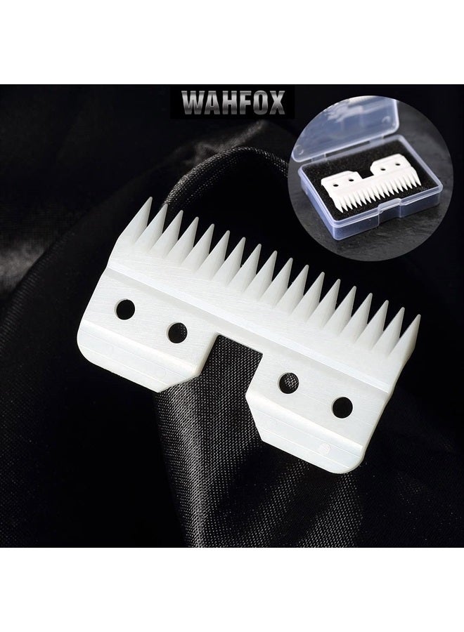 WAHFOX 3pcs Fast Feed Ceramic Blades for Oster Fast Feed Clipper Oster A5 Fast Feed Ceramic Blades Fast Feed Replacement Blade A5 Replacement Blade (3PCS) - Image 2