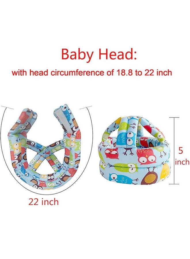 Snowie Soft Baby Head Protector Adjustable Size Baby Learn To Walk Or Run Soft Safety Helmet Infant Anti Fall Anti Collisionfor Baby Months~5 Years Old (Blue) - Image 3