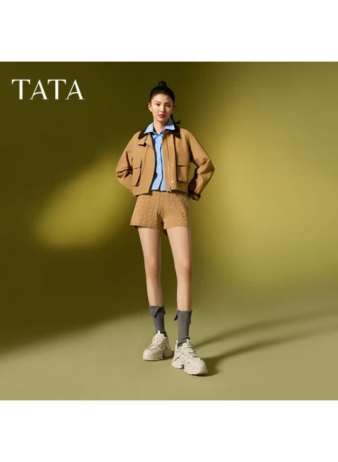 Tata Starry Thick-soled Dad Sneakers Women's Cy201am5 Off-white/light Gray Size 40 - Image 1