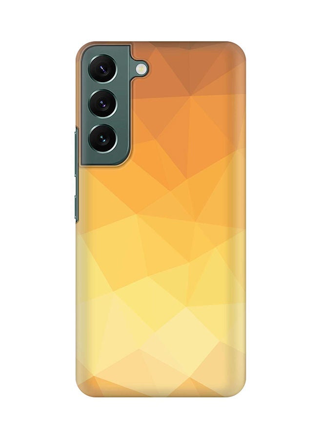 Stylizedd Case for Samsung Galaxy S22 5G Slim Snap Classic Series Shield Matte Finish Print - Gold Bar - Image 1
