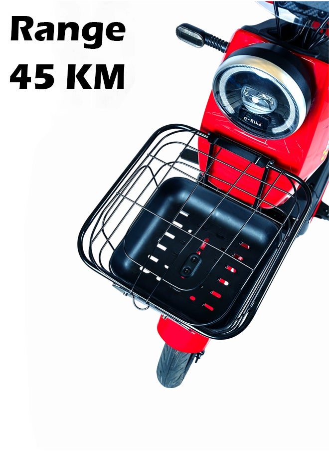 Wind Horse Electric Bike with 500W Motor 48V 20Ah Battery, 45 km Range, Carbon Alloy Frame, 14 Inch Tires, Front Grocery Basket and Remote Lock System  - Image 3