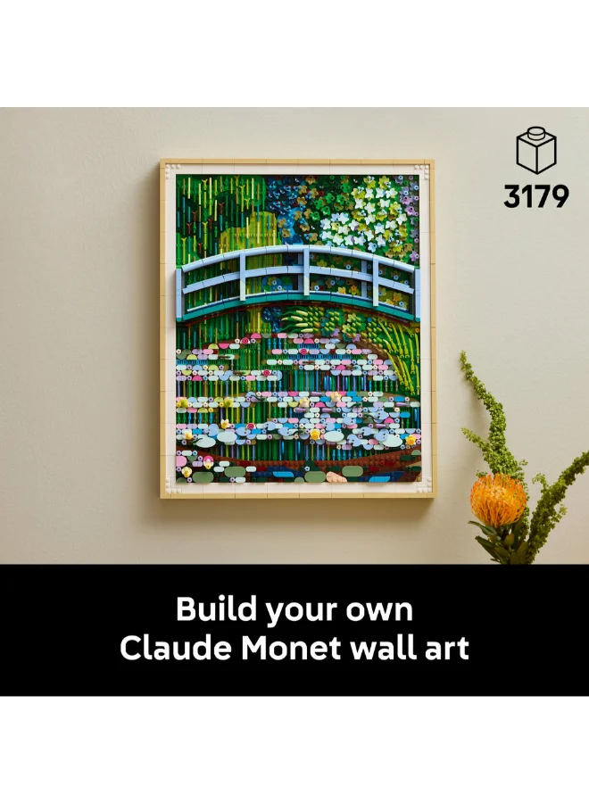 LEGO Art Claude Monet – Bridge over a Pond of Water Lilies 31220 (Age 18+, 3179 Pieces)