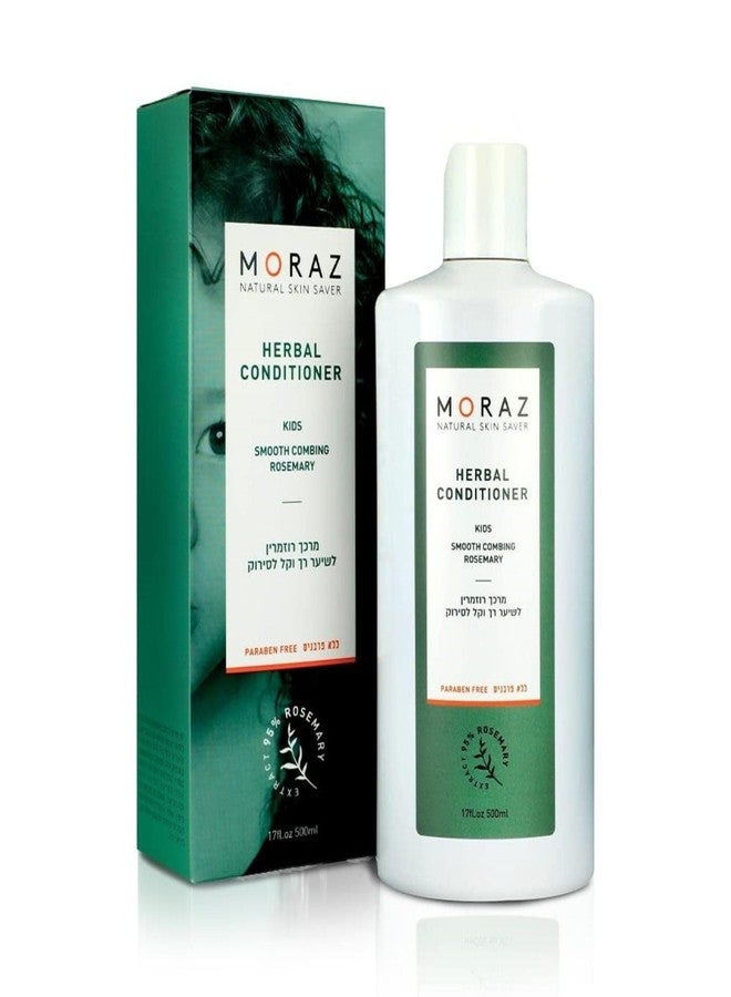 Moraz Natural Kids Conditioner - Gentle Defining Conditioner Made with Rosemary Extract, Hair Care Kids Conditioner for All Hair Types, Tangle Free, Moisturizing and Nourishing Hair, 17 FL. OZ - Image 1
