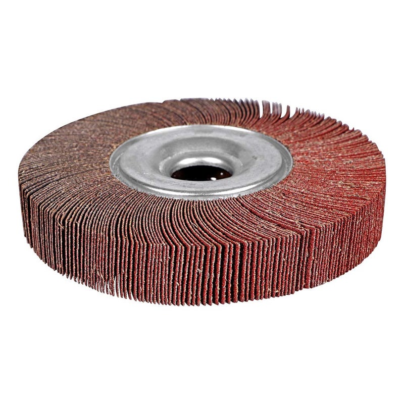 BHA Unmounted Flap Wheel for Bench Grinder, 6" x 1" x 1" (60 Grit) - Image 1
