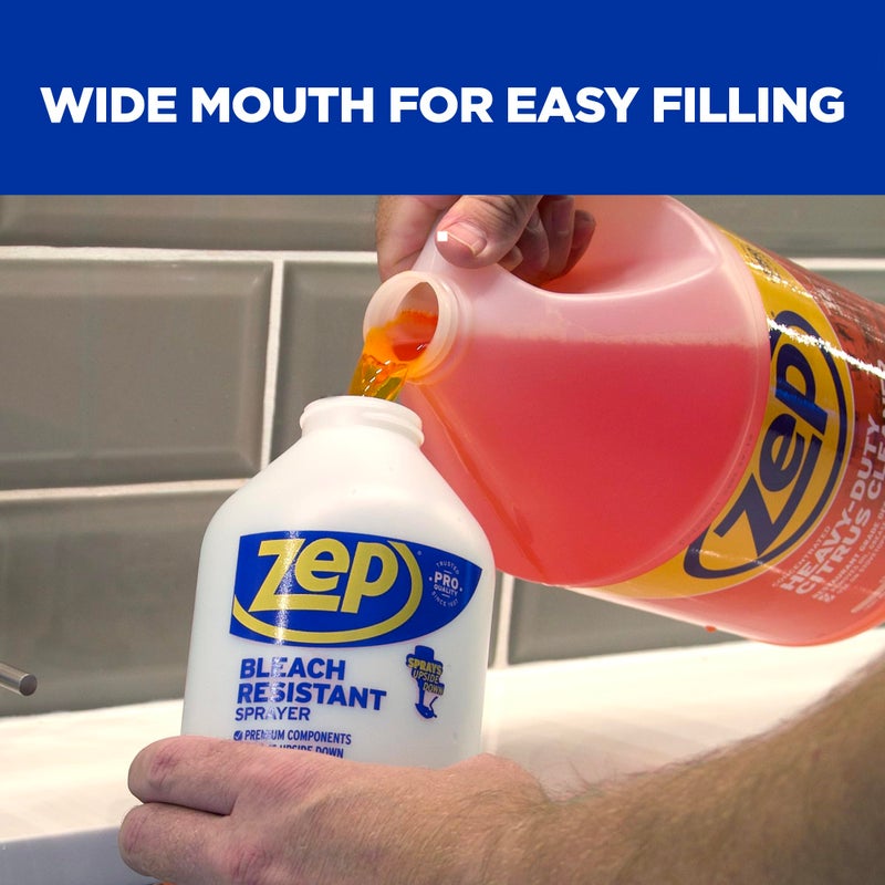 Zep New Bleach Resistant Professional Sprayer 2.0 Bottle 32 Ounces - 30 Foot Spray, Adjustable Nozzle - Image 4