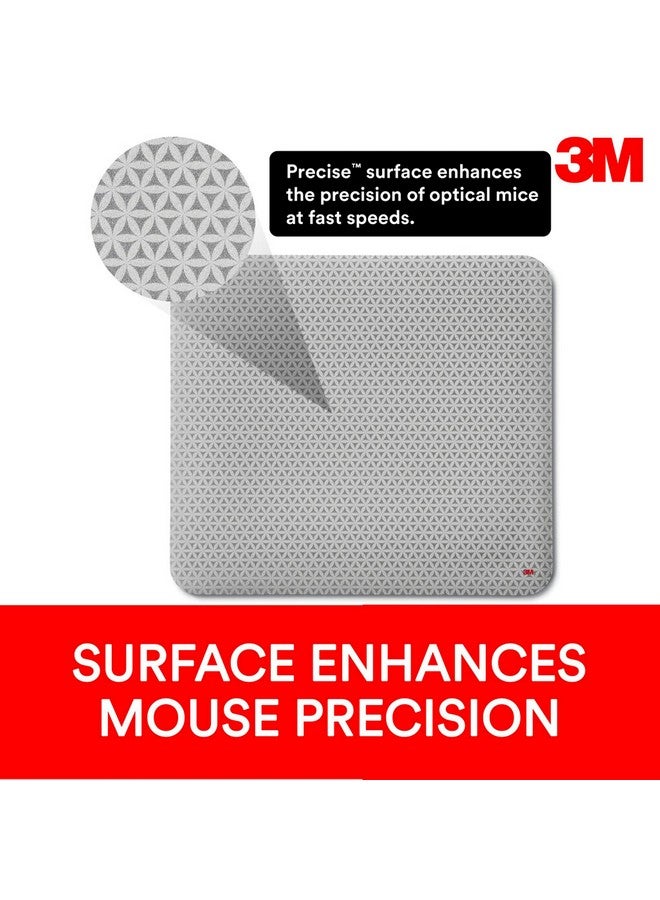 3M Precise Mouse Pad Enhances The Precision Of Optical Mice At Fast Speed 9 In X 8 In (Mp114 Bsd1) - Image 3