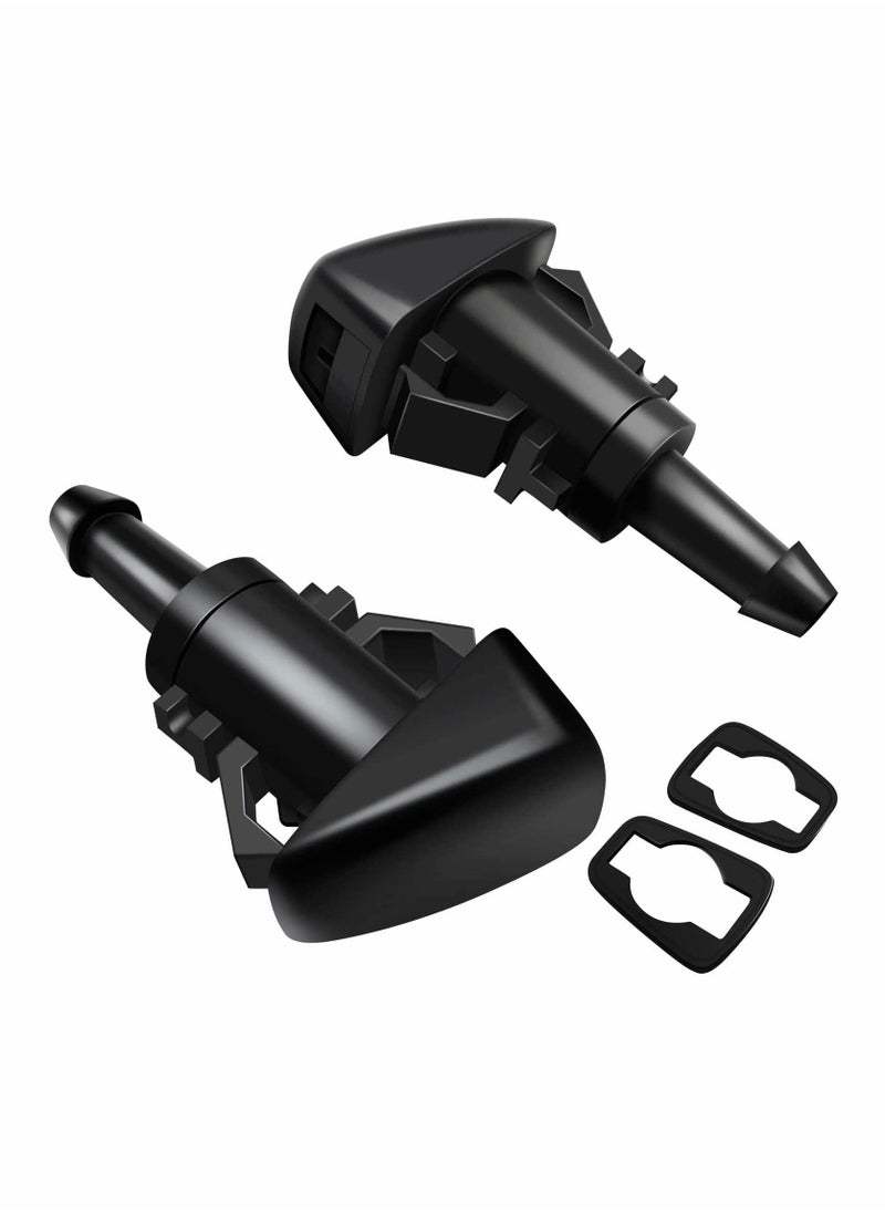 SYOSI - Windshield Wiper Nozzles, 2 Pack Premium Front Windshield Washer Nozzles, Windshield Washer Nozzle Replacement for Chrysler/Dodge/Jeep/Ram, Windshield Nozzle Spray Jet Kit Replaces - Image 1