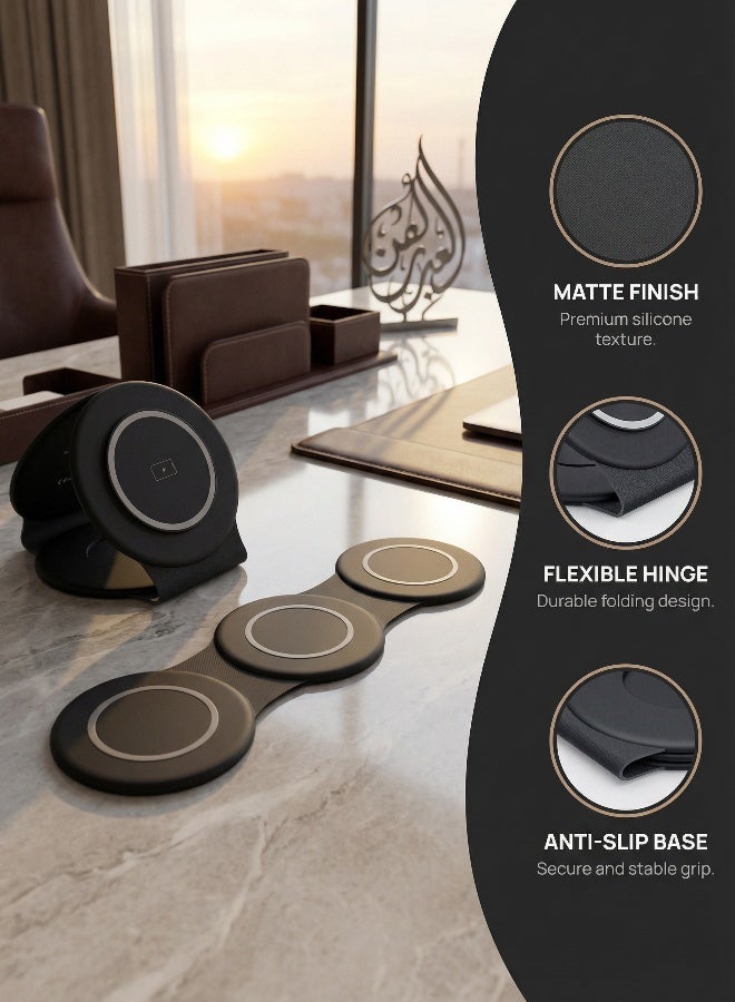 Vicalo Wireless Charger 3 in 1  Foldable Pad, 18W Fast Magnetic All in One Travel Charging Station for iPhone 16/15/14/13/12/ Series for iWatch 8 7 6 5 4 3 2 SE for Airpods 3 2 Pro - Image 4