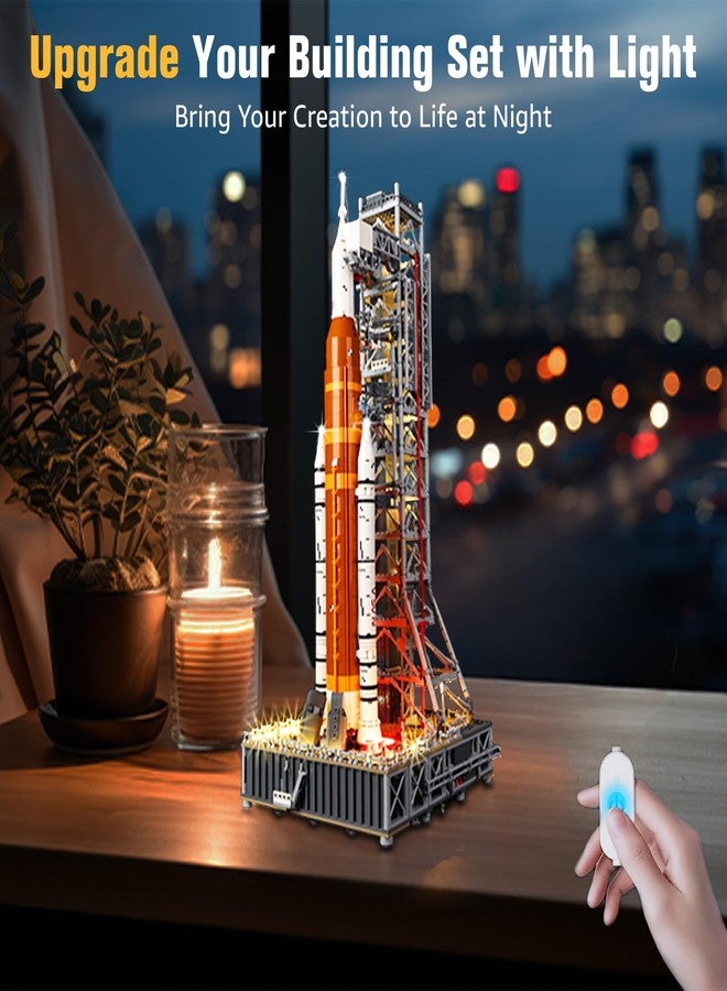 BrickSoul Light Kit Compatible with Lego NASA Artemis Space Launch System Rocket 10341 Building Set, Accessories Lights Only, No 10341 Model, Upgraded Touch Control & Dimming - Image 5