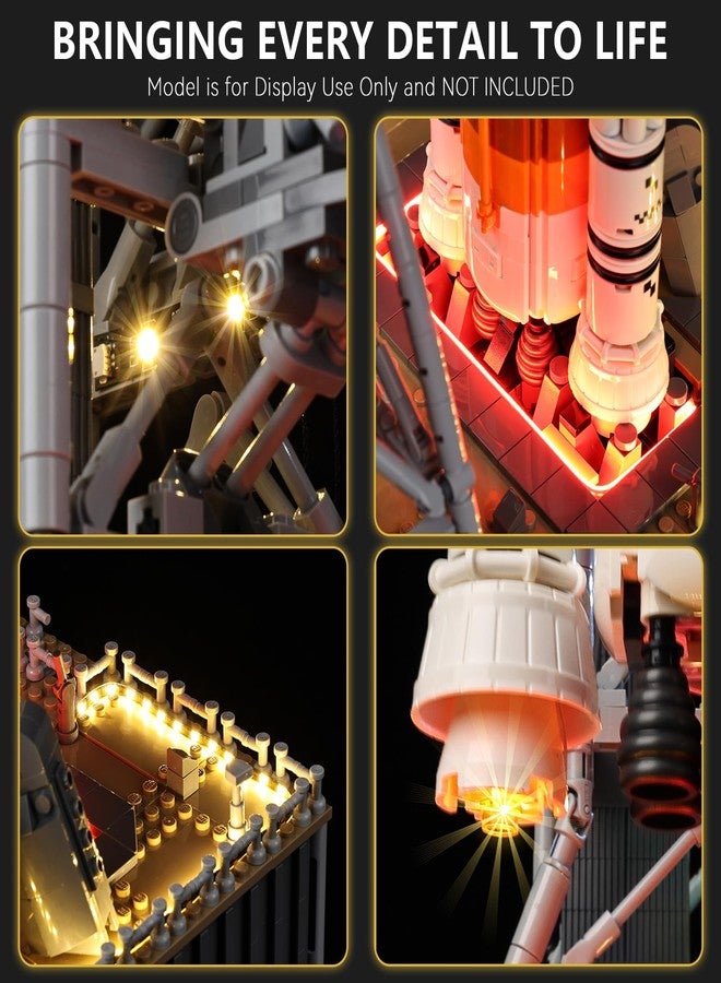BrickSoul Light Kit Compatible with Lego NASA Artemis Space Launch System Rocket 10341 Building Set, Accessories Lights Only, No 10341 Model, Upgraded Touch Control & Dimming - Image 4