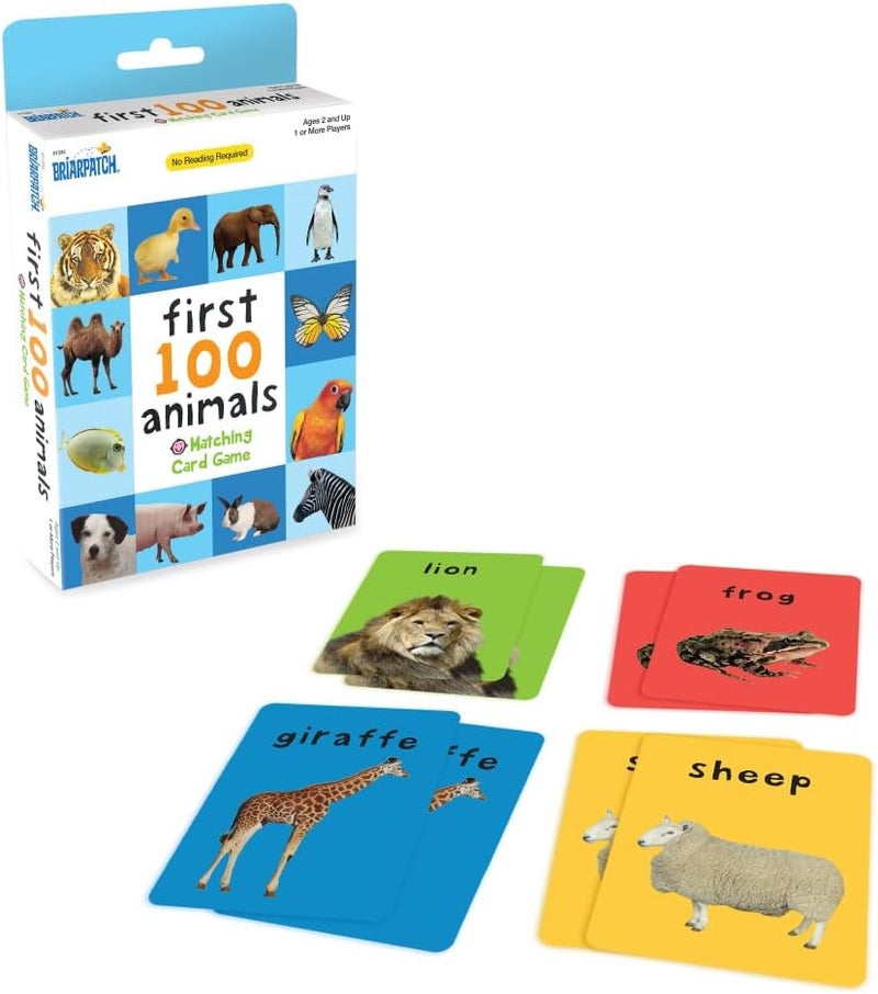 Briarpatch | First 100 Animals Matching Card Game, Ages 2+ - Image 1