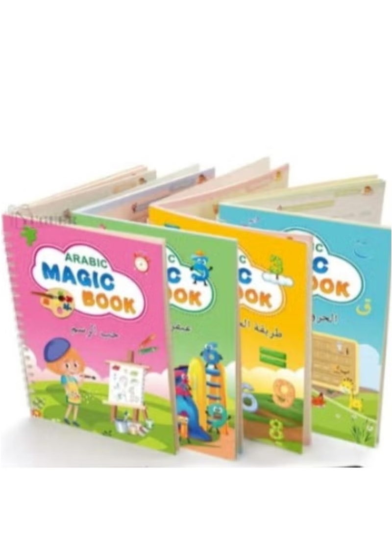 Huitich Arabic Magic Book Set – 4 Reusable Learning Books + 8-Piece Refill Kit  - Image 4