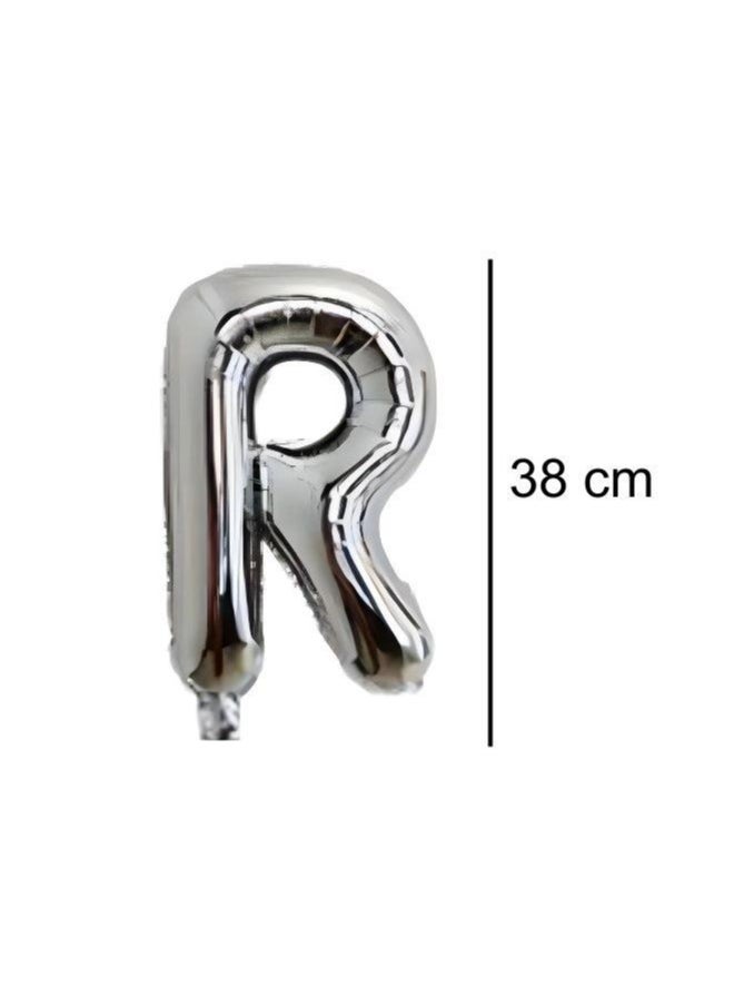 Generic - Ramadan Mubarak Balloon Set of 33 Pcs, Premium Quality Shiny Silver Balloons Set for Eid Decorations Ramadan Party Decoration - Image 1