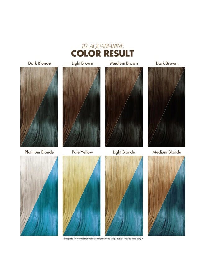 Adore Semi Permanent Hair Color - Vegan and Cruelty-Free Blue Hair Dye - 4 Fl Oz - 117 Aquamarine (Pack of 1) - Image 3