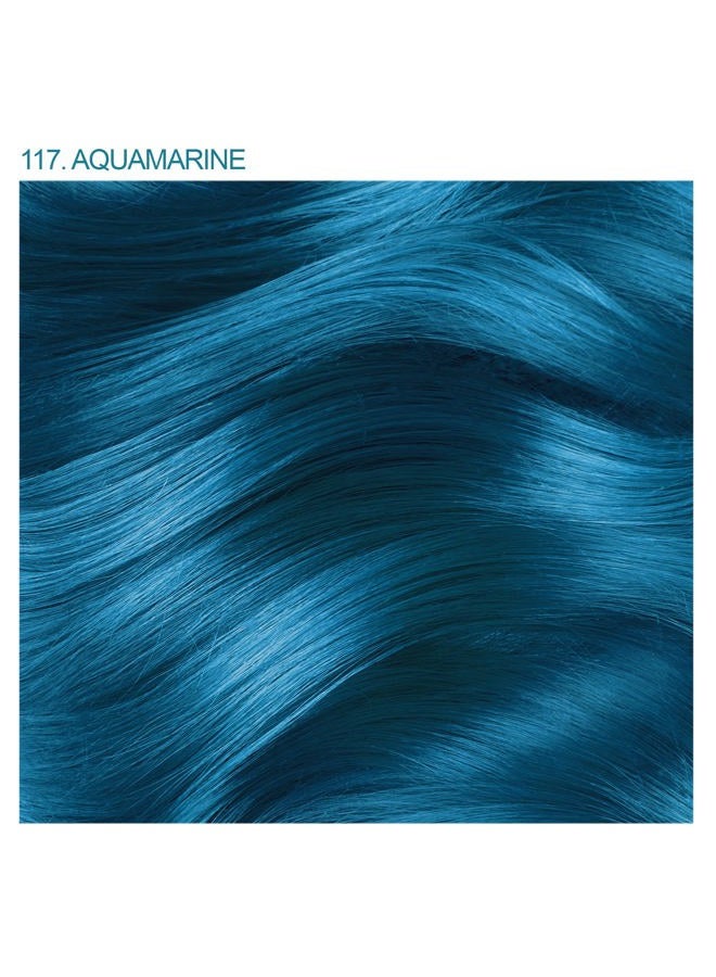 Adore Semi Permanent Hair Color - Vegan and Cruelty-Free Blue Hair Dye - 4 Fl Oz - 117 Aquamarine (Pack of 1) - Image 2