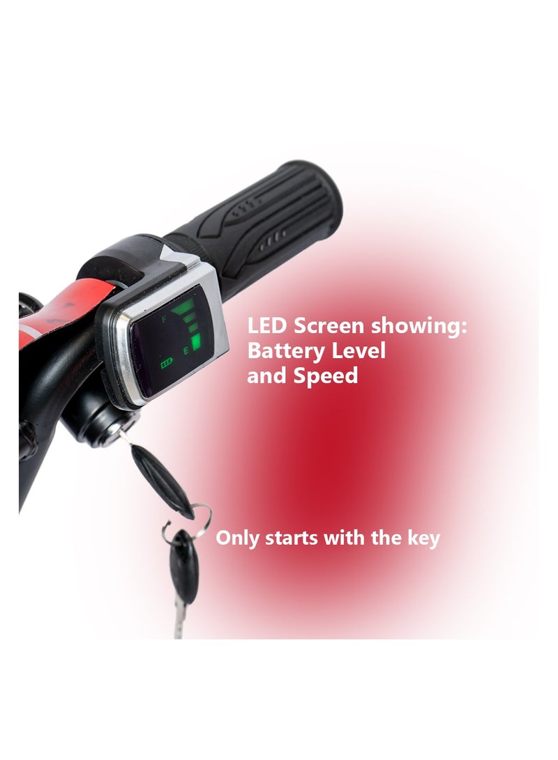 48V 300W 3-wheel electric scooter with lighting, Bluetooth speaker, 80kg load capacity, 95x60x60cm dimensions  - Image 4