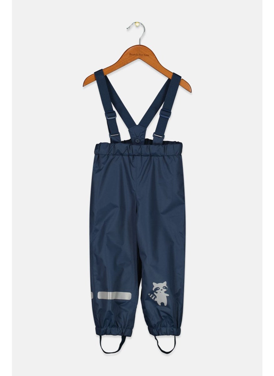 Tchibo Toddlers Boy Solid With Suspender Trouser, Navy  - Image 1